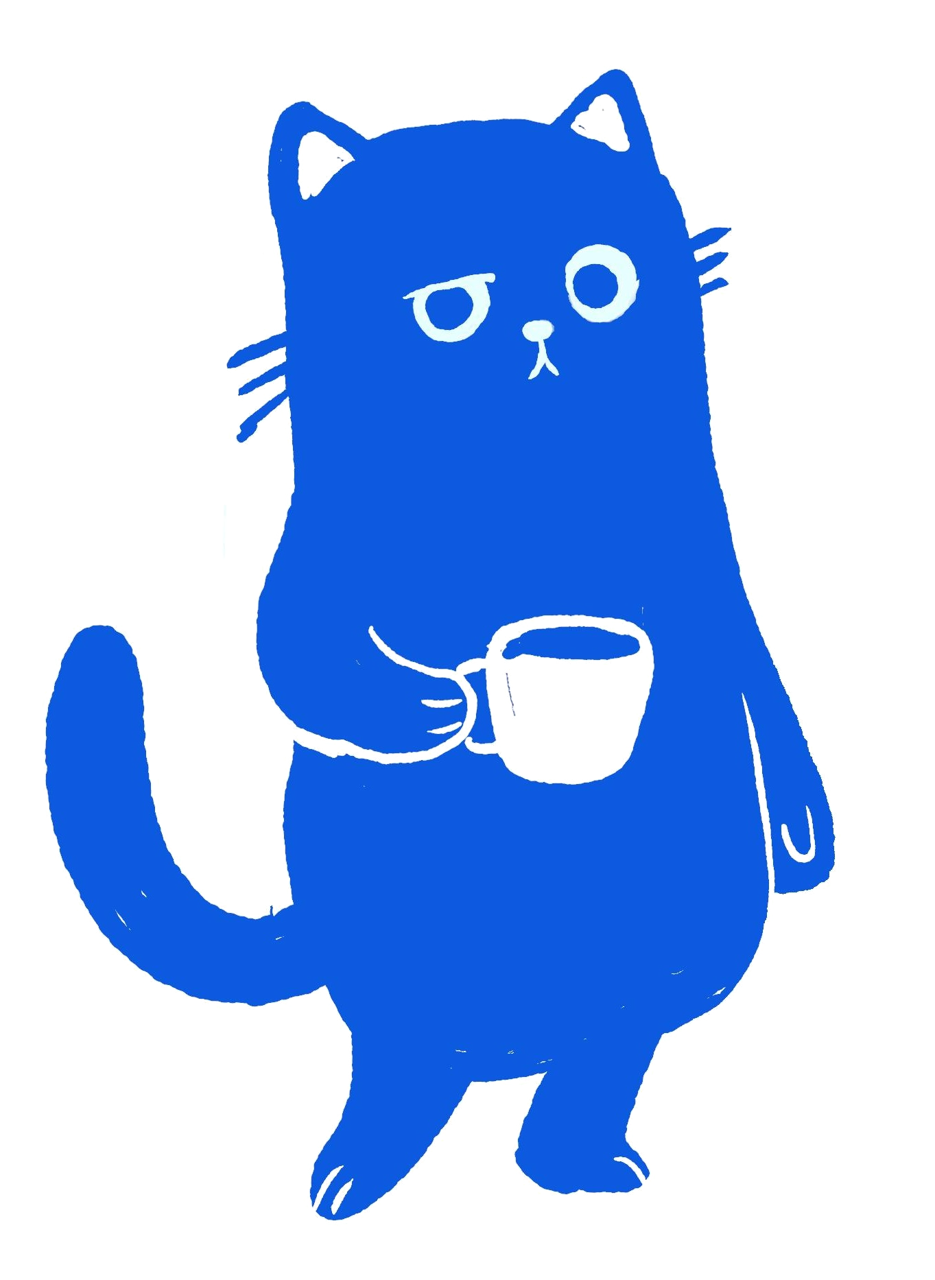 Coffee Snob cat mascot
